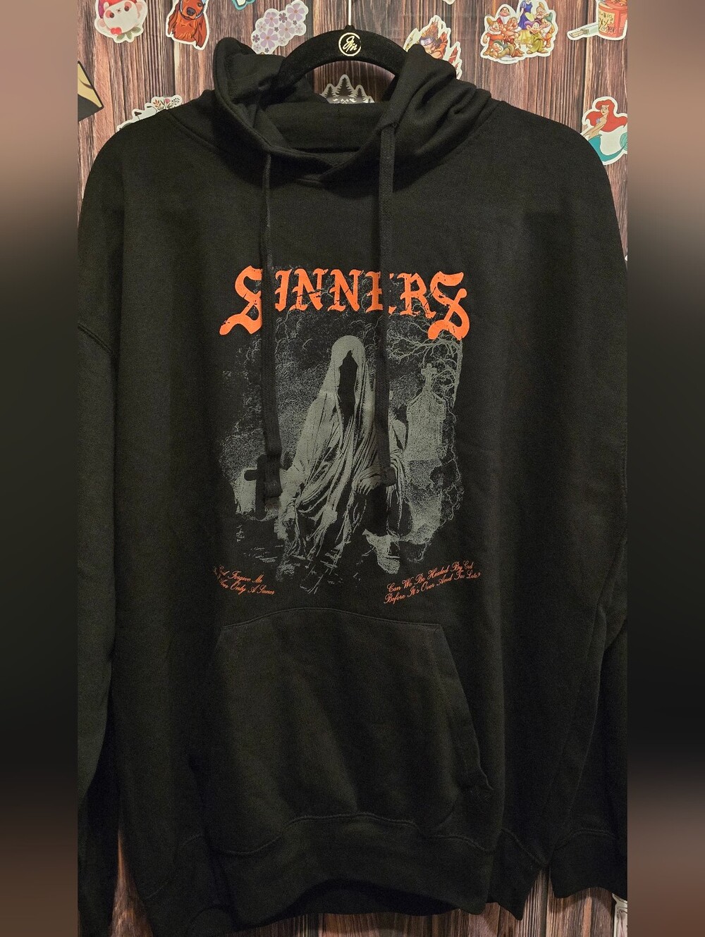 Yours truly Black Sinners Graphic Hoodie Sweatshirt - Black
